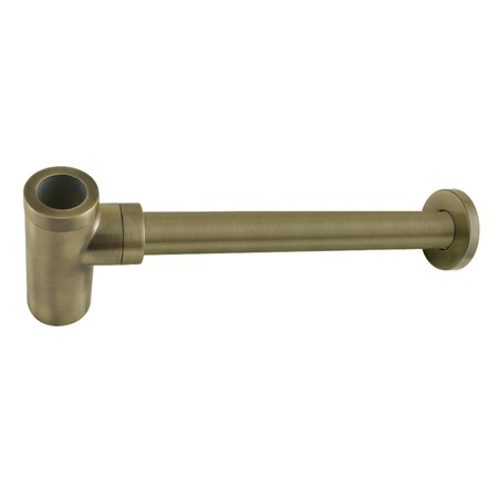 Kingston Brass DD8103 Trimscape 1-1/4" OD Brass Round Siphon Bottle Trap, Brass DD8103